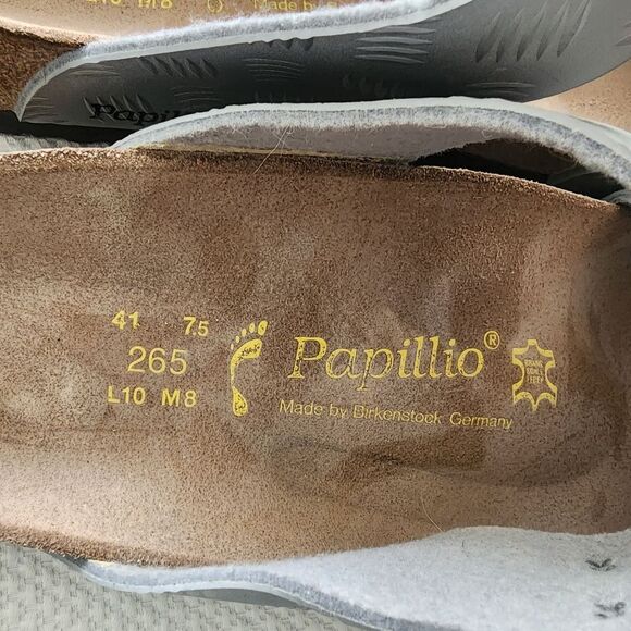 Papillio Birkenstock Gray Triple-Buckle Sandals - Picture 4 of 7